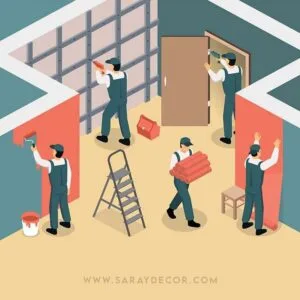 آموزش اندازه گیری کاغذ دیواری و پوستر