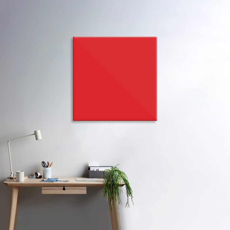 Glass Board Red 45X45 1