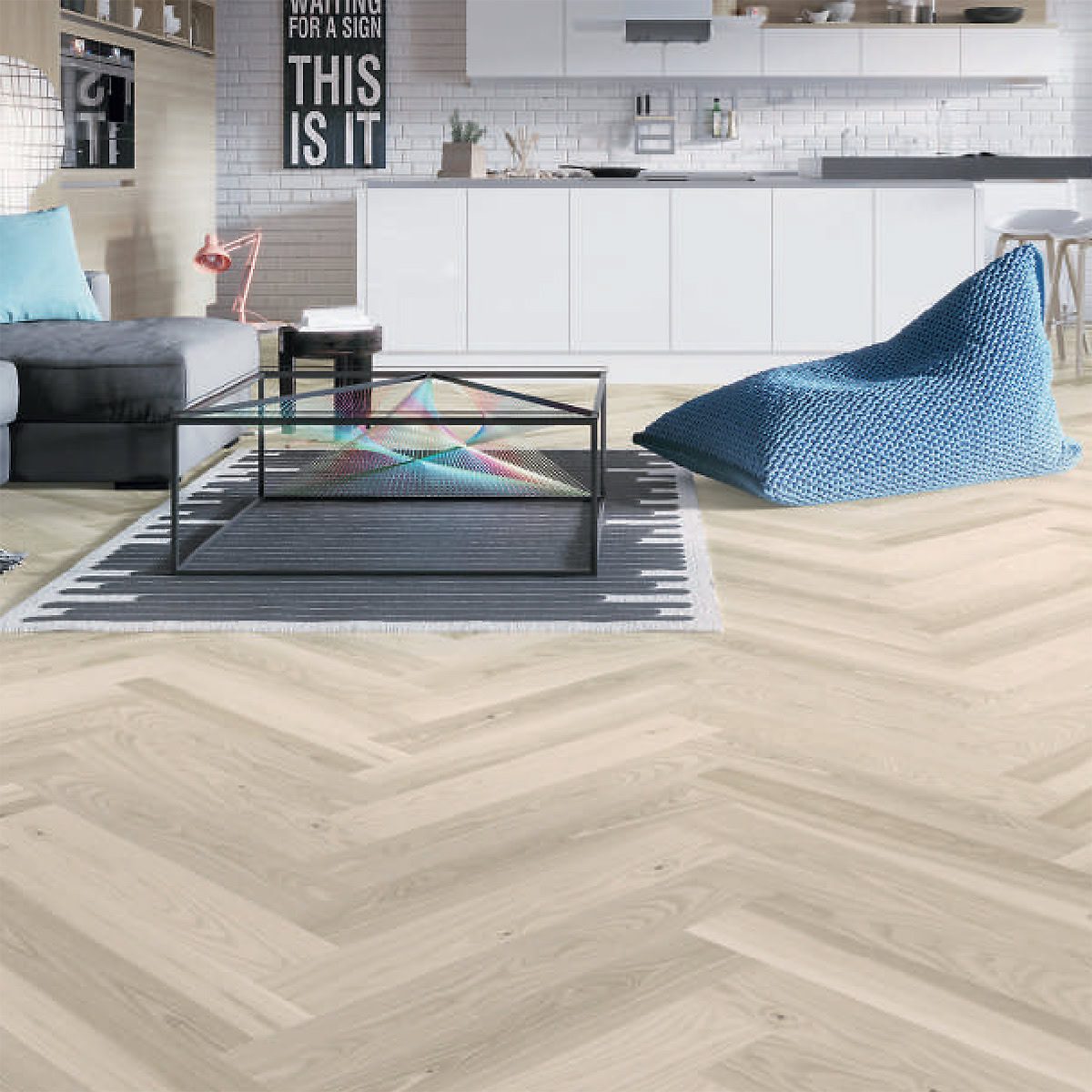 لمینت کرونوگرین مدل هرینگبون کد KH2136 3 لمینت کرونوگرین مدل هرینگبون کد Kh2136 - Image 3