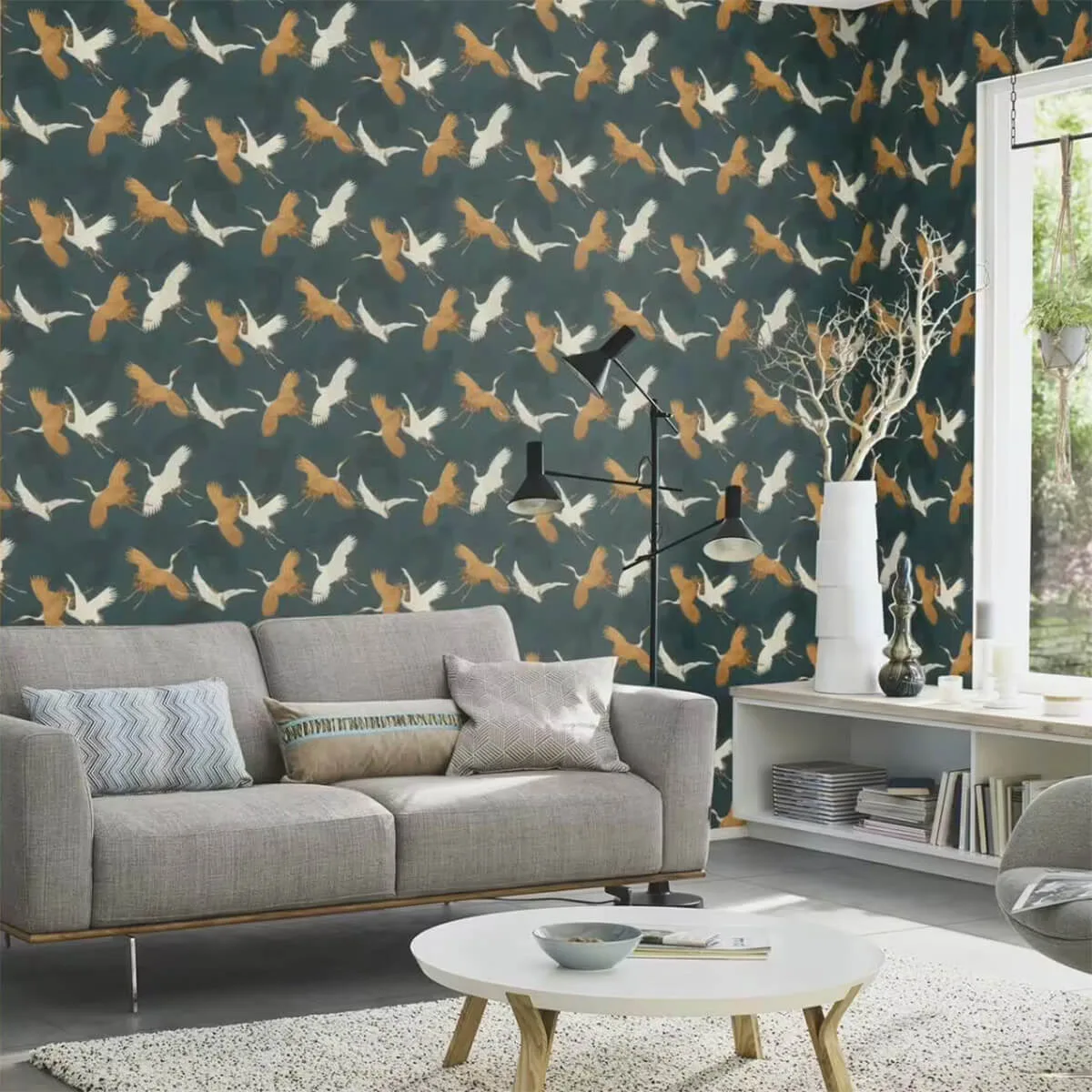 کاغذ دیواری راش آلبوم Barbara Home Collection III سری Cranes
