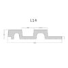 دیوارپوش لوور 12 سانتیمتر L14 71 L14
