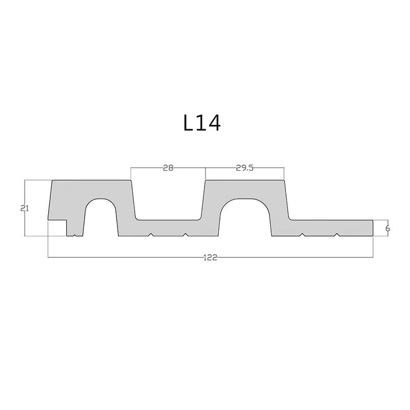 دیوارپوش لوور 12 سانتیمتر L14