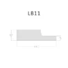 ابزار سمت چپ دیوارپوش لوور LB11