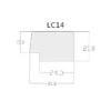ابزار سمت راست دیوارپوش لوور LC14
