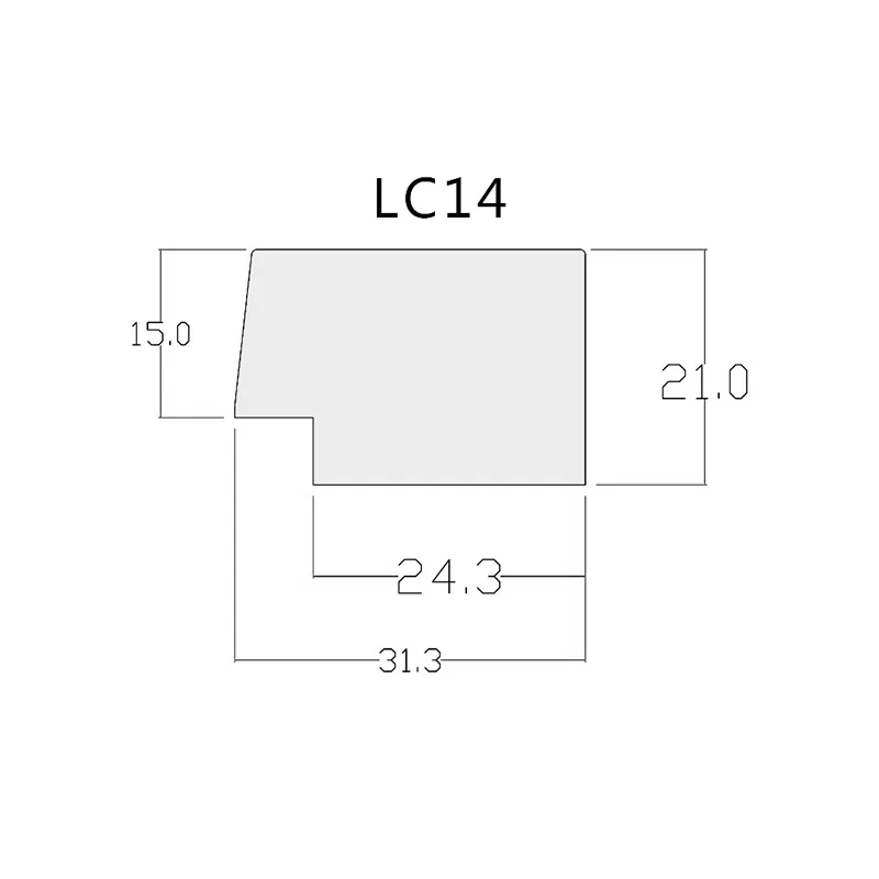 ابزار سمت راست دیوارپوش لوور LC14